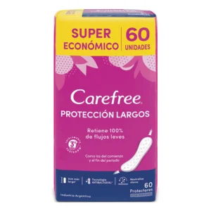 CAREFREE PROTECTORES DIARIOS LARGOS CON PERFUME X 60