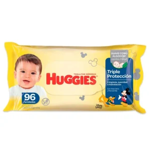 HUGGIES TOALLITAS HUMEDAS TRIPLE PROTECCION X 96 UNIDADES
