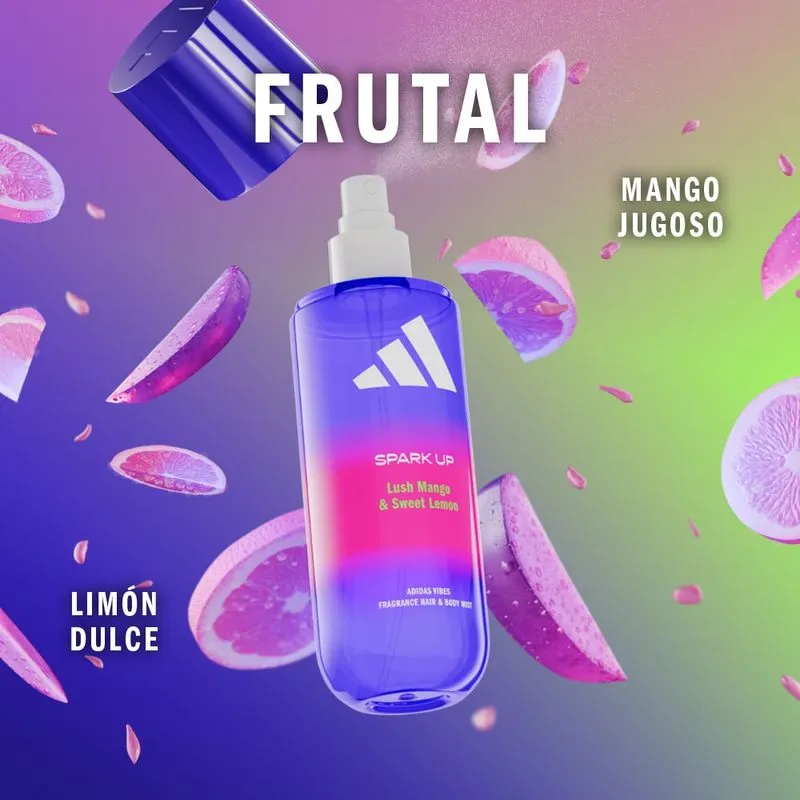 ADIDAS VIBES SPARK UP BODY MIST 236ML - Imagen 2