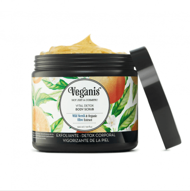 VEGANIS EXFOLIANTE REAFIRMA CON NEROLI & OLIVA 500GR