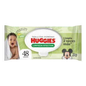 HUGGIES TOALLITAS HUMEDAS LIMPIEZA EFECTIVA X48