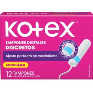 KOTEX MEDIO DIGITALES TAMPONES X12U