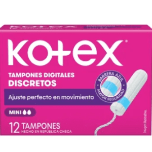 KOTEX MINI DIGITALES TAMPONES X12U