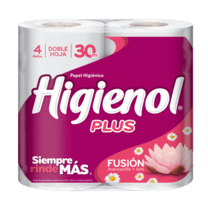 HIGIENOL DH PLUS FUSION 30M X4 PAPEL HIGENICO