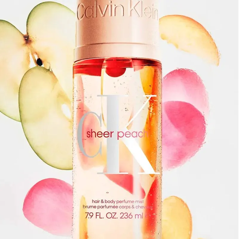 CALVIN KLEIN SHEER PEACH BODY MIST 236 ML - Imagen 2