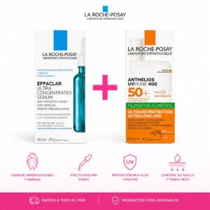 LRP COMBO 2 EFFACLAR SERUM+ UV MUNE FLUIDO OIL CONTROL X 1