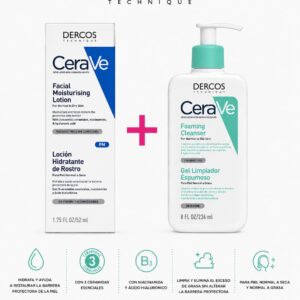 CERAVE COMBO 2 LIMP ESPUMOSO + LOC ROSTRO NOCHE  X 1