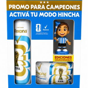 REXONA DESODORANTE FUTBOL FIFA + JABON PROMO PACK 150ML