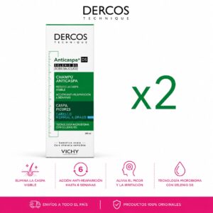 VICHY COMBO 2 DERCOS SHAP CASPA ANTIGRASO 2 X 1