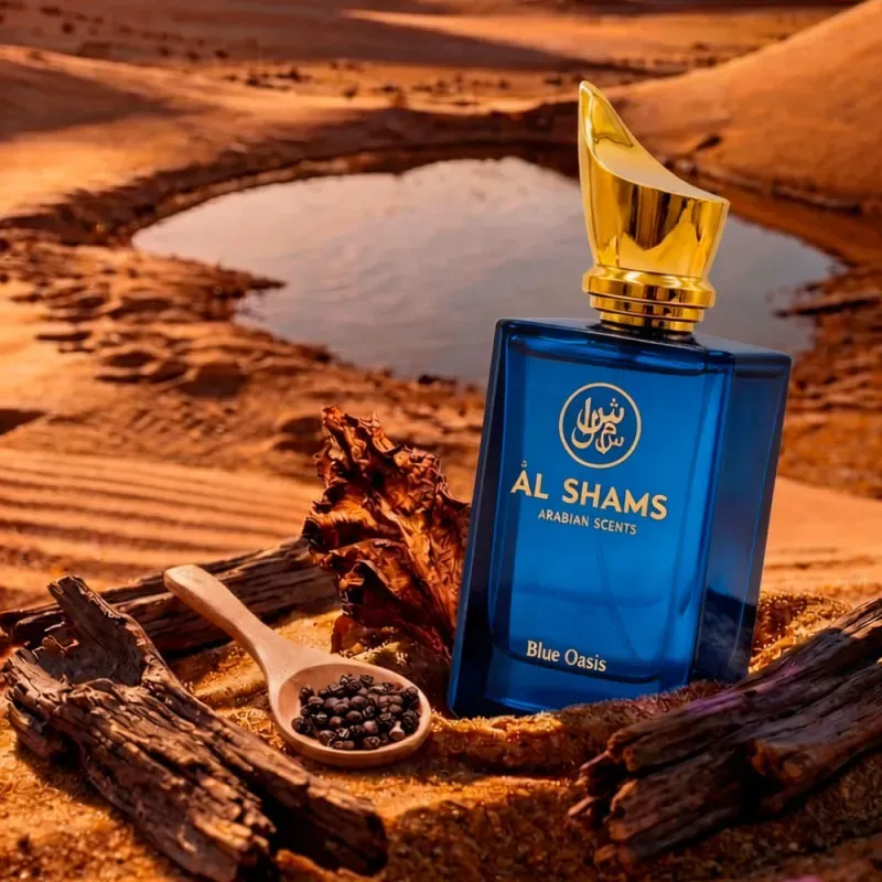 AL SHAMS BLUE OASIS EDP MASCULINO 80 ML - Imagen 3