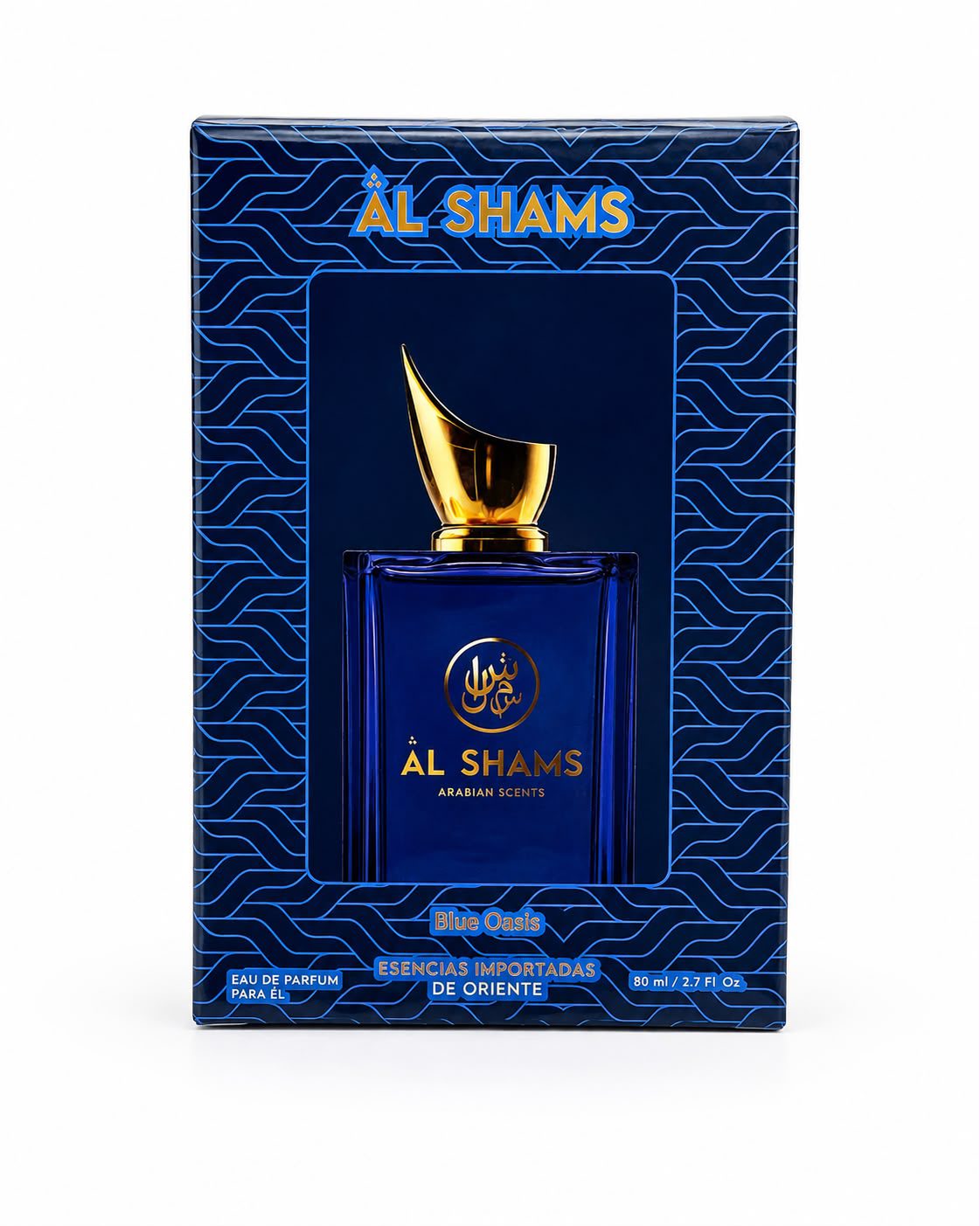 AL SHAMS BLUE OASIS EDP MASCULINO 80 ML - Imagen 2