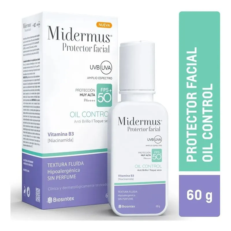 MIDERMUS FACIAL FPS 50 OIL CONTROL X 60 ML