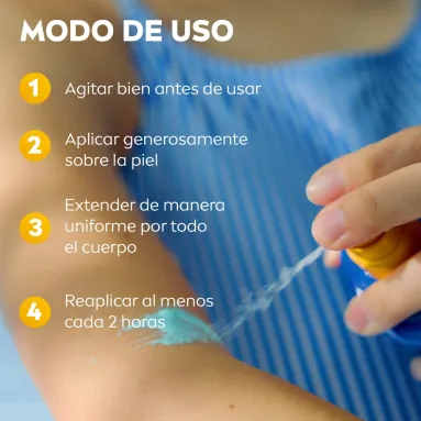 NIVEA SUN KIDS PROTECTOR SOLAR F65 SPRAY 200 ML - Imagen 3