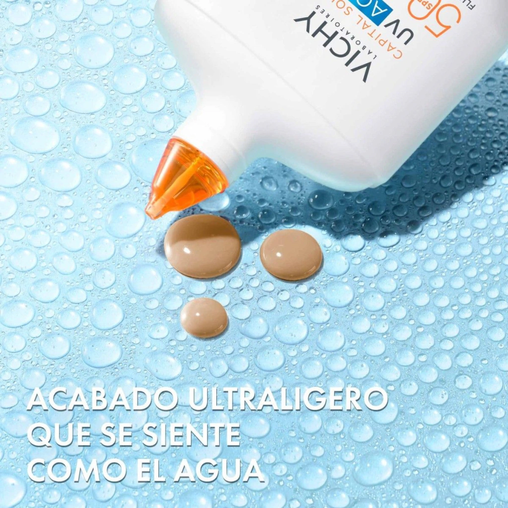 VICHY - CAPITAL SOLEIL UV AQUA FLUIDO HIDRATANTE TONO CLARO SPF50 50ML - Imagen 3