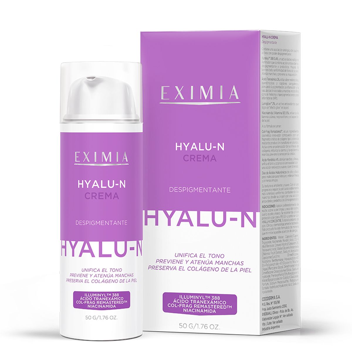 EXIMIA - HYALU N CREMA DESPIGMENTANTE X 50 G - Imagen 2
